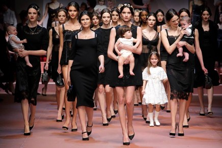 Dolce & Gabbana celebrates motherhood at Milan fashion week
