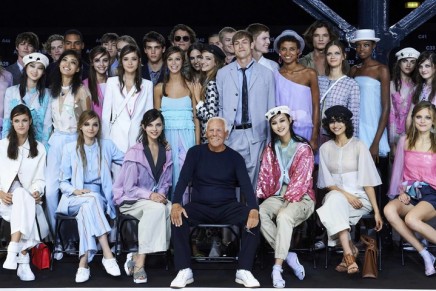 Armani appeals to fans old and new with London fashion week show