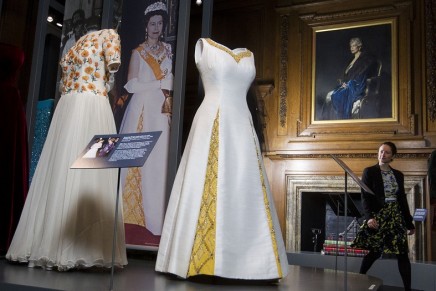 Crowning glory: the Queen’s wardrobe goes on show