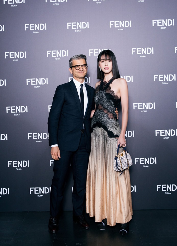 Fenid Serge Brunschwig and Davika Hoorne at Fendi Women’s and Men’s Fall-Winter 2019-2020 Collections Show in Shanghai