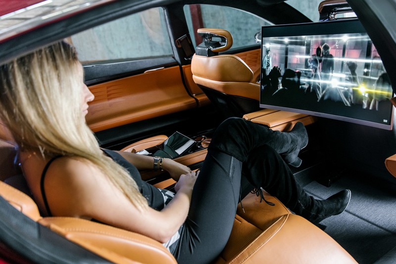 Fisker's EMotion Electric Luxury Sedan - interior entertainment