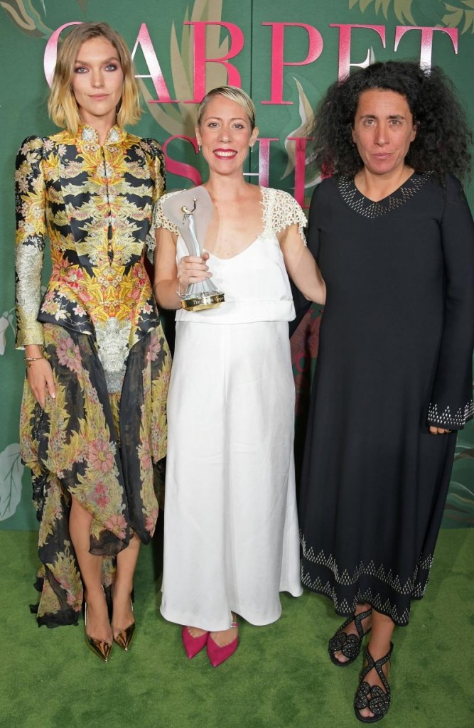 Flavia La Rocca received The Franca Sozzani GCFA Award for Best Emerging Designer