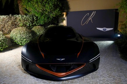 Genesis introduced its all-electric, high-performance Essentia Concept at the CR Fashion Book Cannes Party 2018