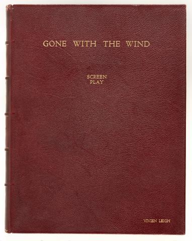 Gone with the Wind, screen play, binding