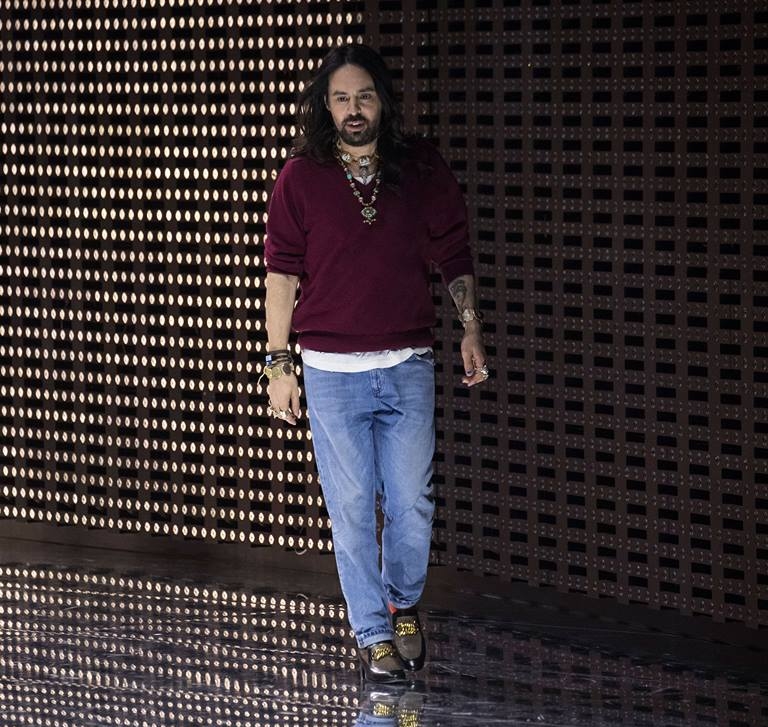 Gucci Creative Director Alessandro Michele at the Fall Winter 2019 women’s and men’s fashion show during Milan Fashion Week