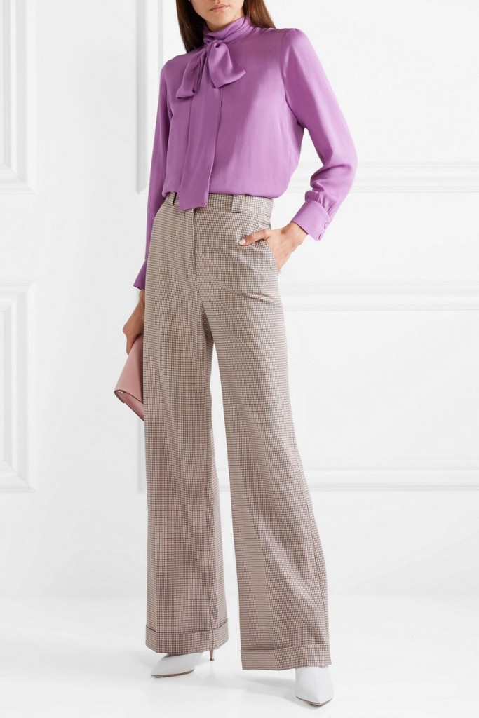 GucciPussy-bow silk-crepe blouse2019