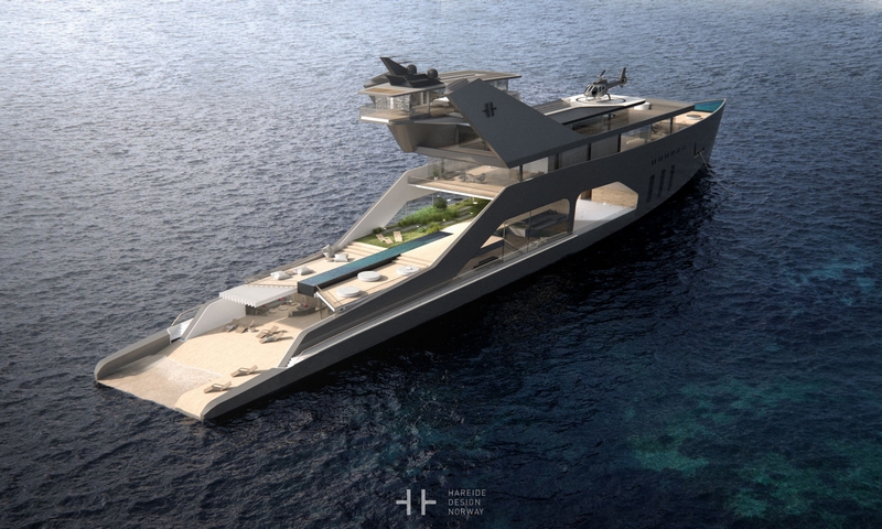 HereideDesign - 108M mega yacht concept - photos-