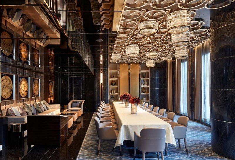 Hirsch Bedner Associates (HBA) completes Ultima Residences - private dining room