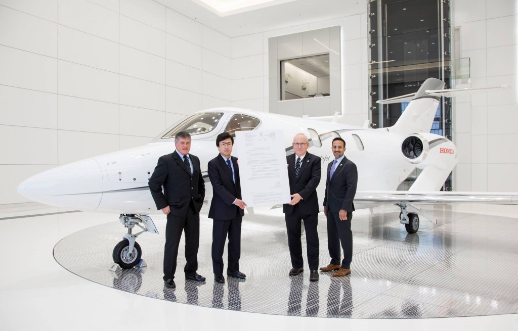 Honda Aircraft Company announced the HondaJet and HondaJetElite have received type certification from India's Directorate General of Civil Aviation DGCA