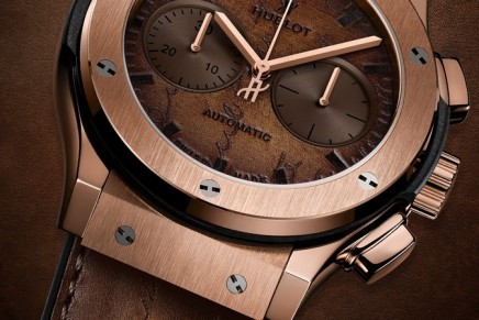 Hublot launches Classic Fusion Chronograph with patina of Berluti leathers