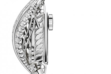 A new look with white gold and diamonds: Jaeger-LeCoultre 101 Feuille watch for women