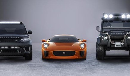 Jaguar C-X75, Range Rover Sport SVR and Land Rover Defender Big Foot to feature in new James Bond movie