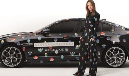 FEEL XE Experience in Paris: Stella McCartney adapts the playful Superhero print for the Jaguar XE
