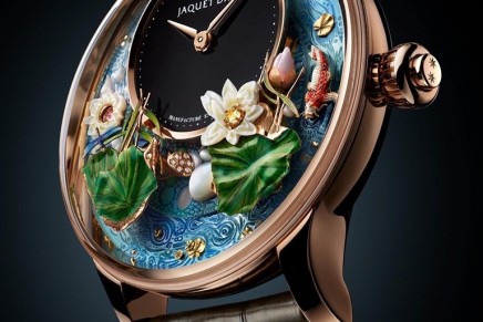 Jaquet Droz’s Magic Lotus Automaton features an exceptionally long animation