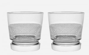 Jardin d'Eden Christofle Pair of Old Fashioned Glasses