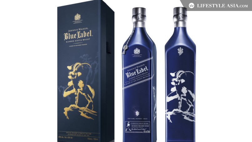 Johnnie Walker Blue Label Year of the Ram Bottle - 2015 Limited EDITION - 2LUXURY2.COM