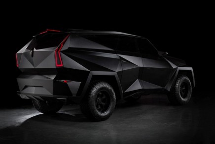 This massive SUV draws inspiration from stealth jets