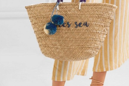 How to wear: a straw basket