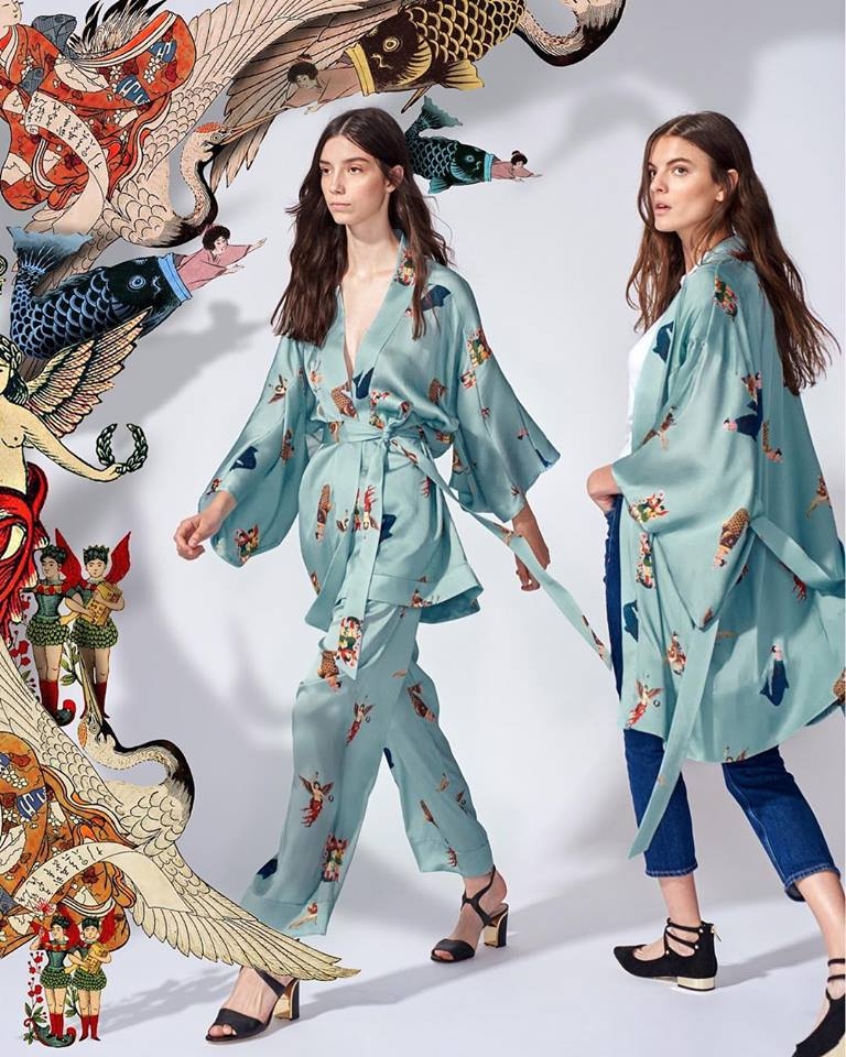 Komodin Pajama set and short Kimono