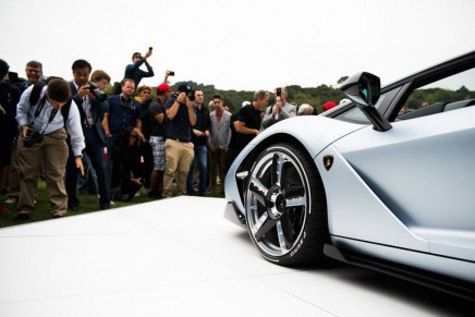 Lamborghini debuts Centenario Roadster. All units sold at 2 million euros