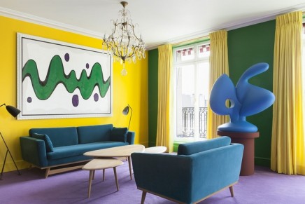 Le Bristol Paris x Bertrand Lavier: a surreal luxury suite inspired by Walt Disney comic strip