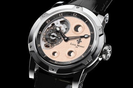 Astral composition: Metropolis for Only Watch 2017 with lunar meteorite fragments