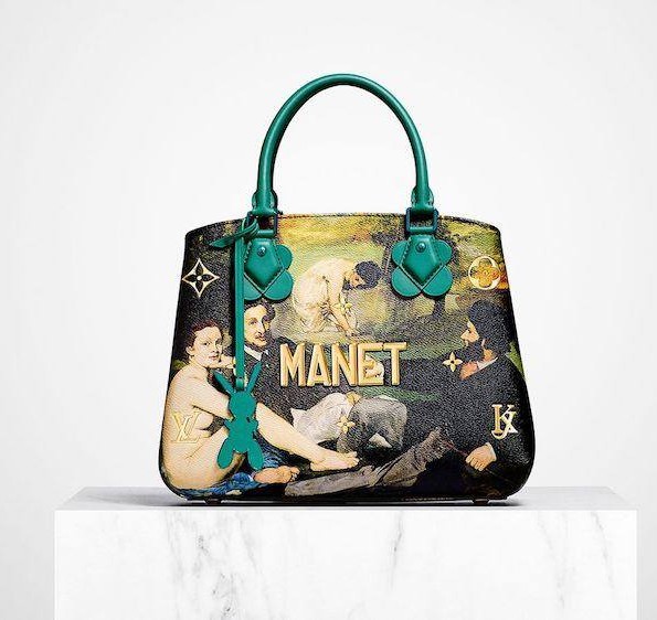 LONDON, UK. 11 March, 2022 . A staff member holds Louis Vuitton x Jeff  Koons: a Van Gogh 'Palm Springs' Backpack, Limited Edition Masters  Collection, 207. Estimate: £1,500 – 2,000 which will