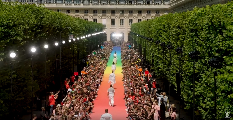 The new Louis Vuitton Men's Artistic Director made a splash in a