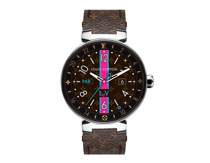 Louis Vuitton wristwatch is aimed at the world traveler