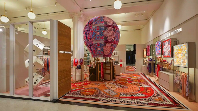 Louis Vuitton Unveils Rainbow-Themed Window Displays Across the World