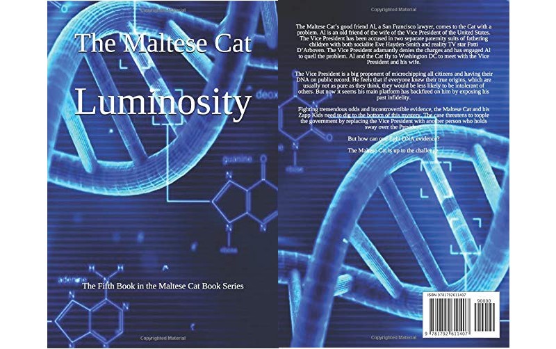 The Maltese Cat book series  - Luminosity book 2019 - the book cover-good