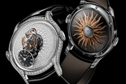 The audacious MB&F Legacy Machine FlyingT is a capsular jewelry for the women’s wrist