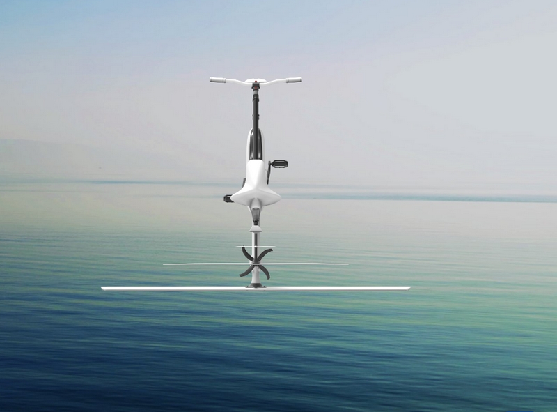 water hydrofoil bike