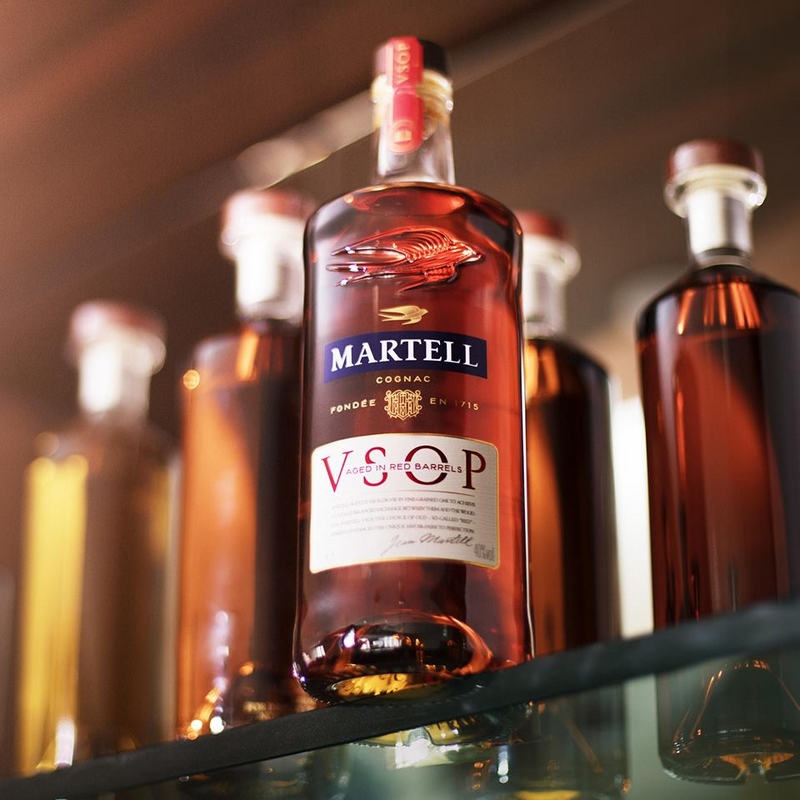 Martell Cognac VSOP on the shelf