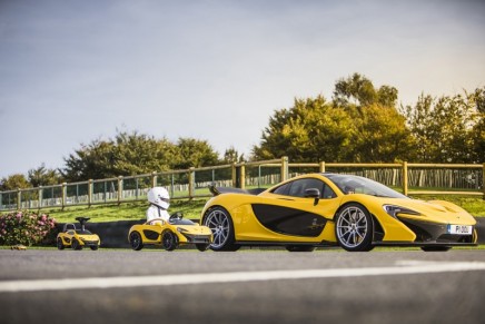 Powered by biscuits: Further Downsized McLaren P1 Embraces Foot Power