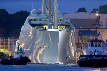 Melnichenko’s epic Sailing Yacht A’, the world’s biggest sailing ship, set on its maiden voyage