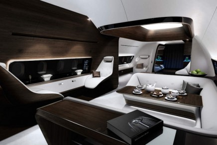 Luxury high above the clouds: take a look at Mercedes-Benz VIP aircraft cabins