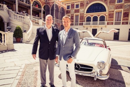 Nico Rosberg and Prince Albert of Monaco on the ultimate driver’s track