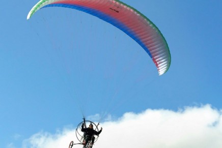 The First Flying Bicycle doubles as a flying ultralight para-trike aircraft