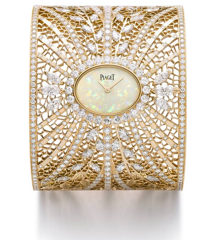 Piaget High Jewellery Lacework on Gold Cuff Watch