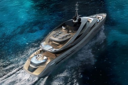 The design house behind more than 100 Ferrari designs reveals its first yacht with Rossinavi