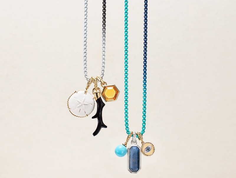 Play with color - Mix amulets with new DY Bel Aire ombré chain