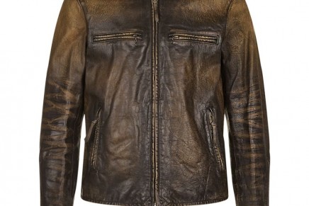 ralph lauren distressed leather jacket