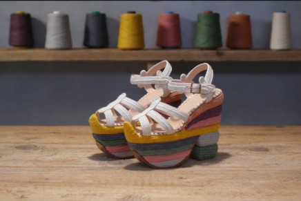 Ferragamo Creations: Rainbow Future is a sustainable reinvention of the iconic Rainbow sandal