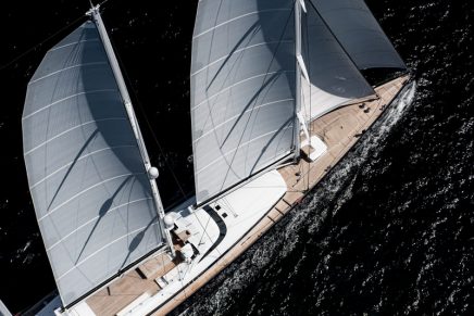 The world’s largest aluminium sailing yacht is now on her way to the Mediterranean