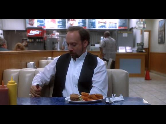 Sideways, Miles, played by Paul Giamatti, drinks a 1961 Chateau Cheval Blanc from a paper cup