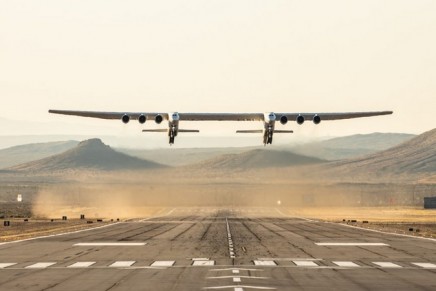 World’s largest aircraft takes to the sky for its test flight
