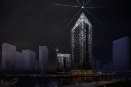 Sparkle Towers at Dubai Marina, Dubai’s first crystal-inspired towers, unveiled