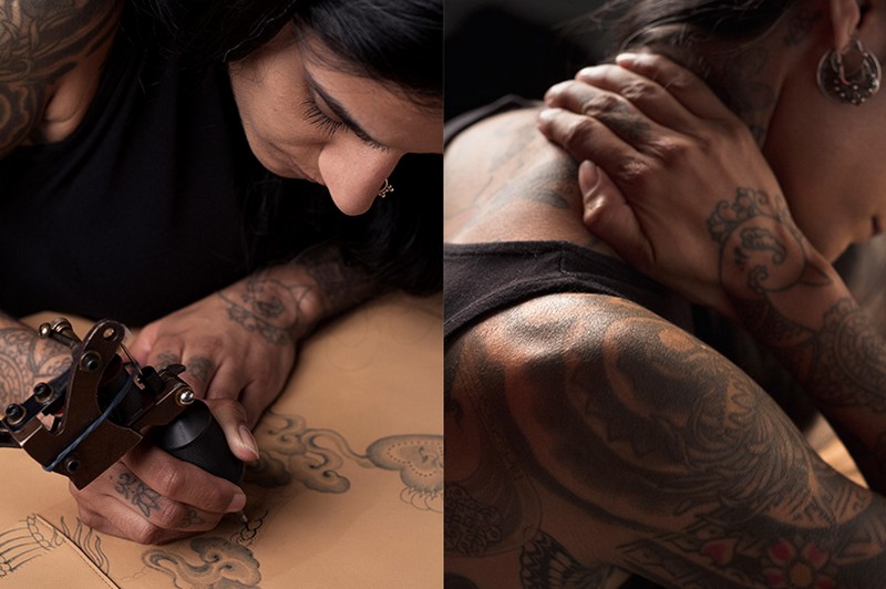 TOD's celebrates collaboration tattoo artist Saira Hunjan