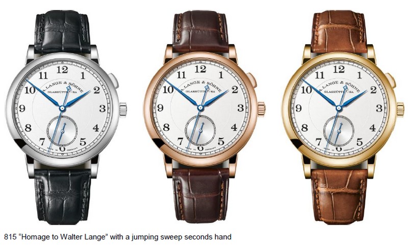 The A. Lange & Söhne 1815 with jumping seconds likely corresponds to what Walter Lange would have deemed the perfect watch